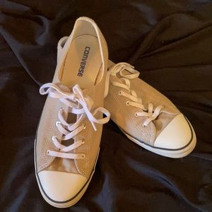 Taupe Slim Converse Size 10